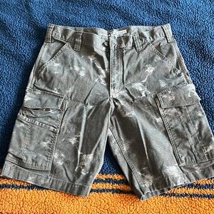 Carhartt rugged flex canvas cargo work shorts 34